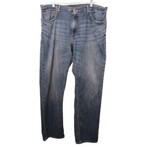 Levi's Jeans 505 Men's 36x32 Blue Sun Fade Whiskered Grunge Baggy Rave Skater